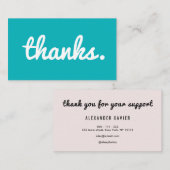 感謝してい |トレンディーカラフルの名刺 名刺 (正面/裏面)