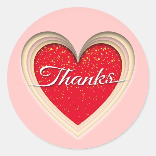 感謝してい ラウンドシール (正面)