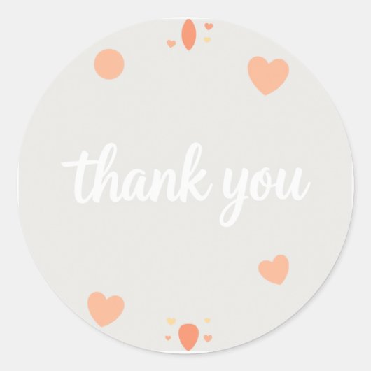 感謝してい ラウンドシール (正面)