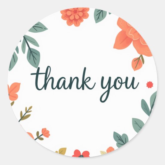 感謝してい ラウンドシール (正面)