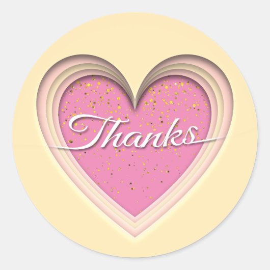 感謝してい ラウンドシール (正面)