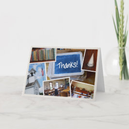 「感謝してい!」 ヴィンテージスクールハウスシーン サンキューカード