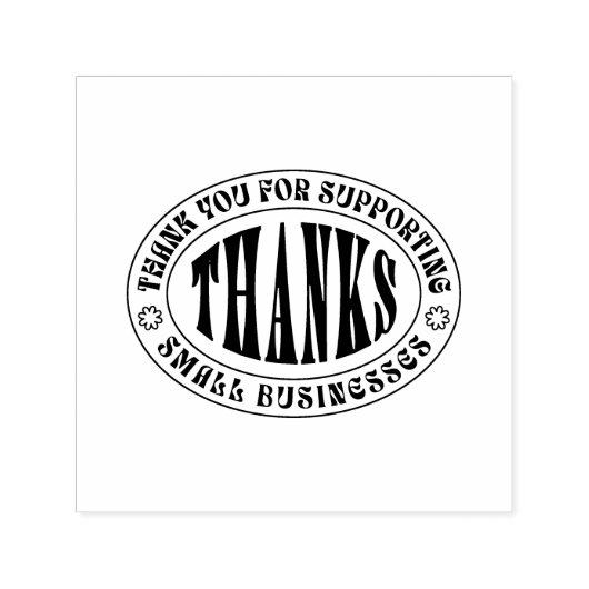 感謝してい – 中小企業をサポートしていただき、ありがとうございます セルフインキングスタンプ (デザイン)