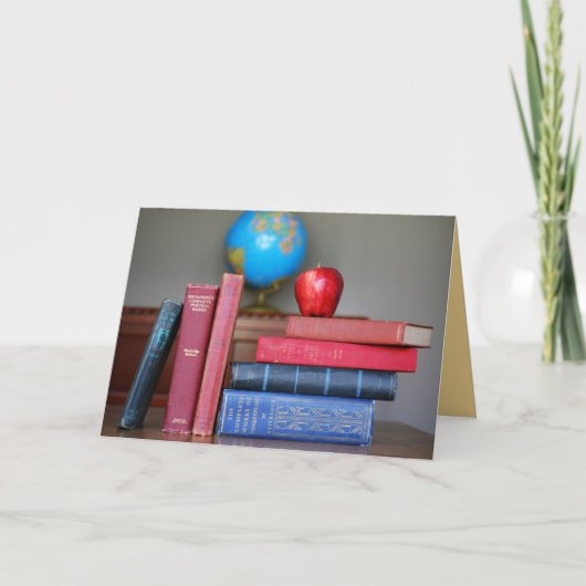 感謝してい、先生カード用Apple サンキューカード (正面)