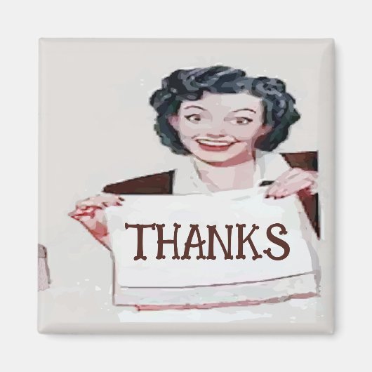 感謝してい、編集文字 マグネット (正面)