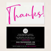 感謝してい!顧客リラックスモダン割引の挿入 (正面&裏面)