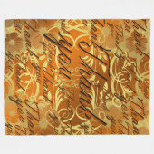 感謝してい+you,タイポグラフィ,文字,フォント,レタリング，通話 フリースブランケット (正面(横))