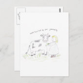 感謝してい_you_cow ポストカード (正面/裏面)