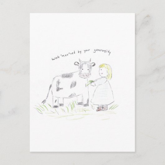 感謝してい_you_cow ポストカード (正面)