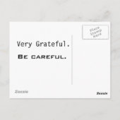 感謝していA Soldier, DSCF9248 ポストカード (裏面)