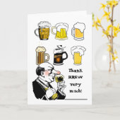 感謝していBrewありおもしろいがとう カード (黄色い花)