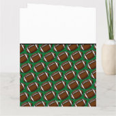 感謝していCOACH Football Team Sports Green Brownおもしろい カード (裏面)