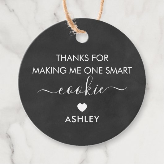 感謝していCookieを頭が切れる作る フェイバータグ (正面)