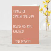 感謝していDNAを分かち合う為に、私たちは二人とも素晴らしい カード (黄色い花)