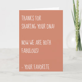 感謝していDNAを分かち合う為に、私たちは二人とも素晴らしい カード