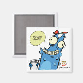 感謝していDude Square Magnet マグネット (正面/裏面)