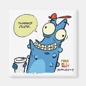 感謝していDude Square Magnet マグネット (正面)