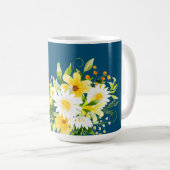 感謝していfor Meの開花デイジーマグカップ コーヒーマグカップ (正面右)