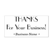 「感謝していFor Your Business!」、名前をカスタムするスタンプ ラバースタンプ (インプリント)