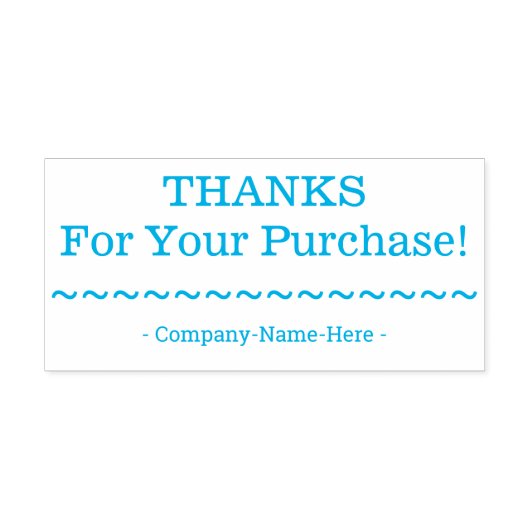 「感謝していFor Your Purchase!」（会社名スタンプ付き） セルフインキングスタンプ (デザイン)