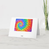 感謝していGroovy Tie-Dimeカード サンキューカード (裏面)