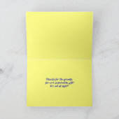 感謝していGroovy Tie-Dyeカード サンキューカード (内部)