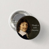 感謝していLOT、Decartesボタン 缶バッジ (正面&裏面)