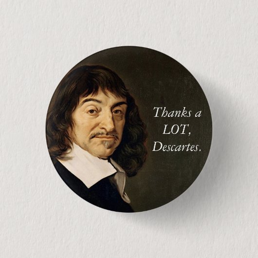感謝していLOT、Decartesボタン 缶バッジ (正面)