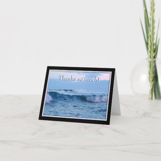感謝していNotecard --海 サンキューカード (正面)