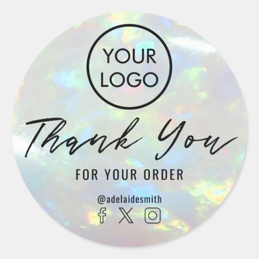 感謝していopal写真 ラウンドシール (正面)