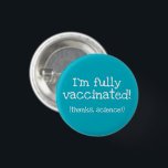 感謝していScience Pin-Onボタン 缶バッジ<br><div class="desc">重要なメッセージとおもしろいカッコいいメッセージが表示された背景ボタンを以下に示す。米国ワシントン州でヴァキセドのインディペンデント・アーティストによって設計。</div>