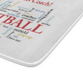 感謝していSoftballコーチの言葉グループ、チーム、レッド カッティングボード (角)