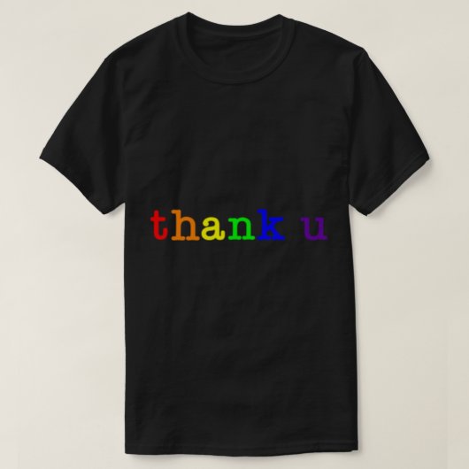 感謝していu - jagged little pill rainbow tシャツ (デザイン正面)