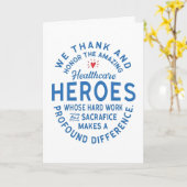 感謝していYOUよりヘルスケアのヒーローに敬意を表しよう！ カード (黄色い花)