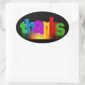 感謝していyou-140227あなた感謝していは非常に感謝してい手紙を送る 楕円形シール (バッグ)