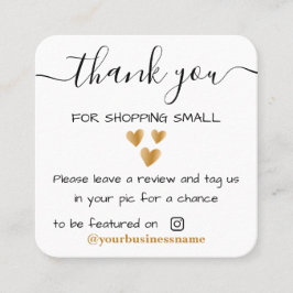感謝していYou Small Business Handmade Instagram コーリングカード