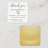 感謝していYou Small Business Handmade Instagram コーリングカード (正面/裏面)