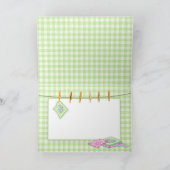 感謝していYouBlank – クロスライン上のキルト正方形 サンキューカード (内部)