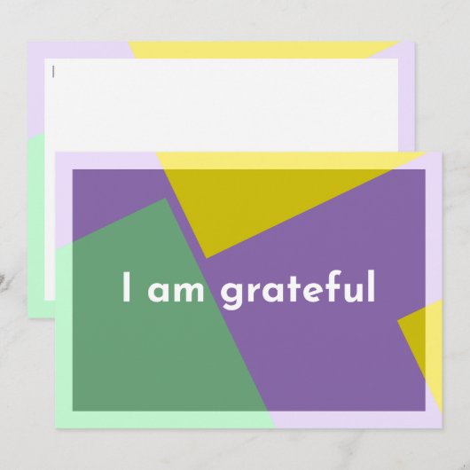 「感謝してる」 サンキューカード (正面/裏面)