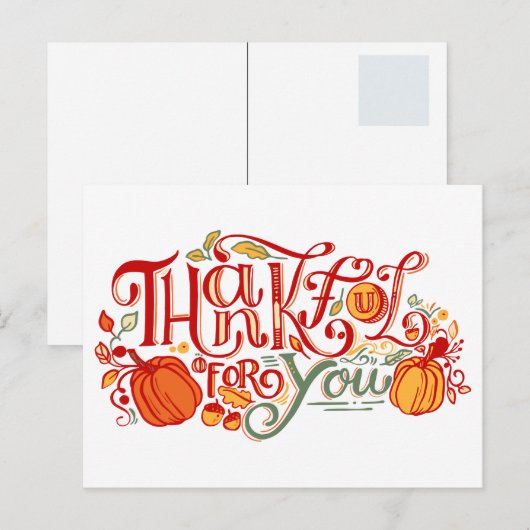 感謝してる ポストカード (正面/裏面)