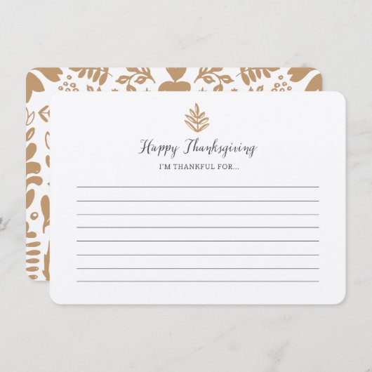 感謝してる…感謝文房具カード 招待状 (正面/裏面)