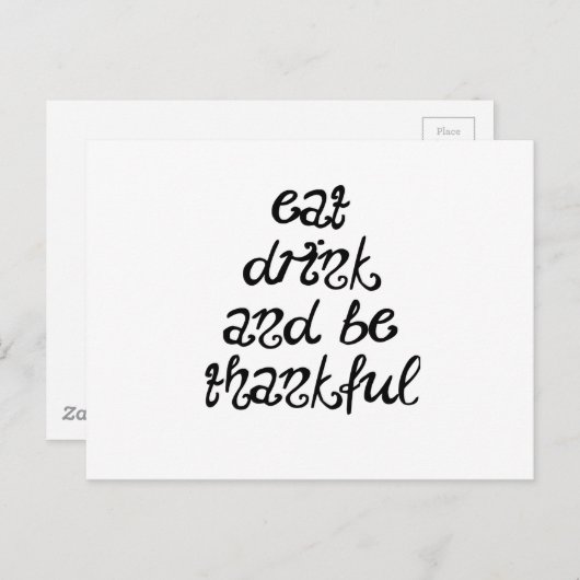 感謝して ポストカード (正面/裏面)