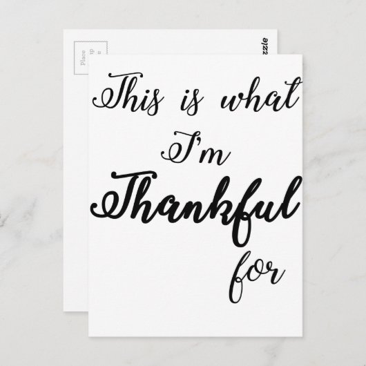 感謝して ポストカード (正面/裏面)