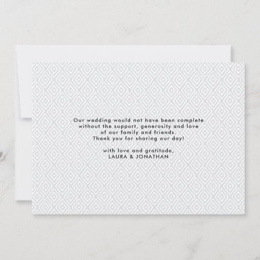 感謝して | 写真ありがとう（バックメッセージ付き） サンキューカード (裏面)