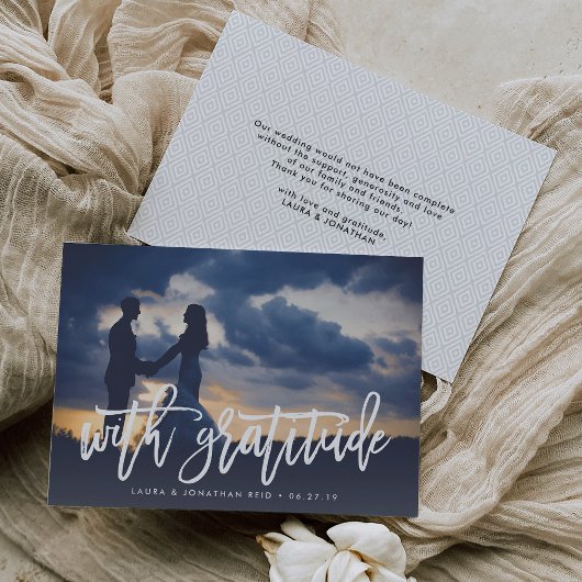 感謝して | 写真ありがとう(バックメッセージ付き) サンキューカード