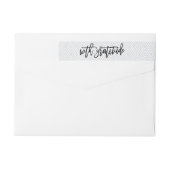 感謝して |結婚さんありがとう差出人住所 ラップアラウンドラベル (裏面)