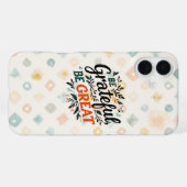 感謝しよう、偉大になろう iPhoneケース (裏面横)