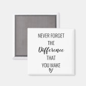 感謝し忘れて決して違いを作らない マグネット (正面/裏面)