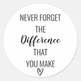 感謝し忘れて決して違いを作らない ラウンドシール