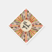 感謝し感謝していて スタンダードカクテルナプキン (角)